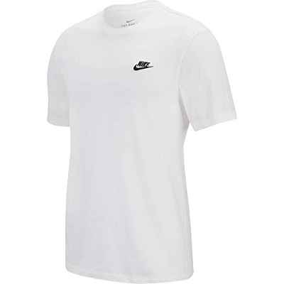 Nike M NSW Club tee Camiseta de Manga Corta, Hombre, White/(Black)