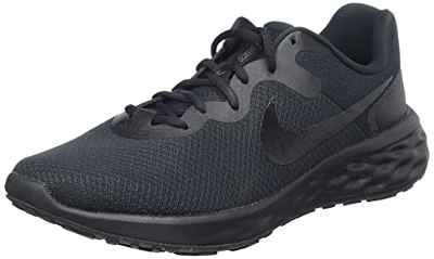 Nike Revolution 6 Next Nature, Running Shoe Hombre, Black-Dark Smoke Grey, 41 EU