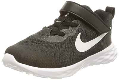 Nike Revolution 6, Shoes Unisex niños, Black/White-Dk Smoke Grey, 23.5 EU