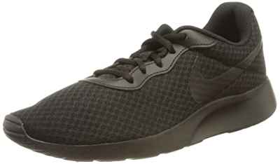 Nike Tanjun - Zapatillas Deportivas, Mujer, Negro (Black Black Barely Volt), 41 EU