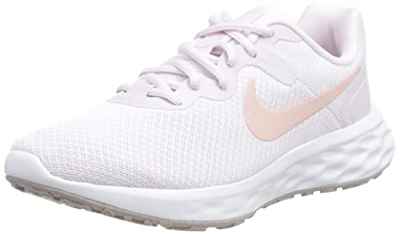 Nike W Revolution 6 NN, Zapatillas para Correr Mujer, Lt Violet Champagne White, 36 EU