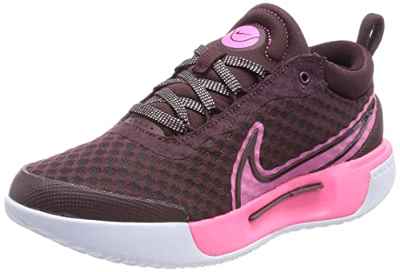 NIKE Women's Zoom Court Pro Hardcourt Premium, Sneaker Mujer, Burgundy Crush/Pinksicle-Hyper Pink, 38 EU