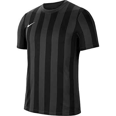 NIKE Y NK Dry STRP DVSN IV JSY SS T-Shirt, Unisex-Child, Anthracite/Black/White, L
