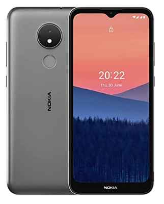 Nokia C21 4G Smartphone, Andoid Go Pantalla 6,5" HD+, 2GB RAM, 32GB ROM, Bateria 4000 mAh, Doble Camara 13+2Mp - Grey