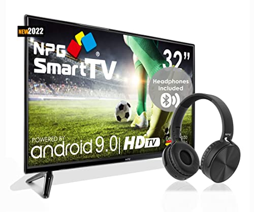 NPG Smart TV 32" HD Android 9.0 + Auriculares HP200