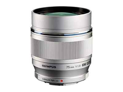 Objetivo Olympus M.Zuiko Digital ED 75 mm F1.8, longitud focal fija rápida, apto para todas las cámaras MFT (modelos Olympus OM-D & PEN, serie G de Panasonic G), negro