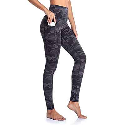 Occffy Leggings Mujer Fitness Cintura Alta Pantalones Deportivos Mallas para Running Training Estiramiento Yoga y Pilates P107(Leopardo Cian, M)