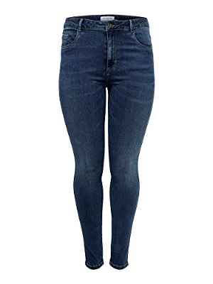 ONLY Carmakoma NOS Caraugusta HW SK Dnm Jeans MBD Noos Vaqueros Skinny, Azul (Medium Blue Denim Medium Blue Denim), 48 /L30 (Talla del Fabricante: 48) para Mujer