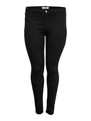 Only Carthunder Push Up Reg Skinny Jeans Noos Vaqueros, Negro (Black Black), 42 para Mujer