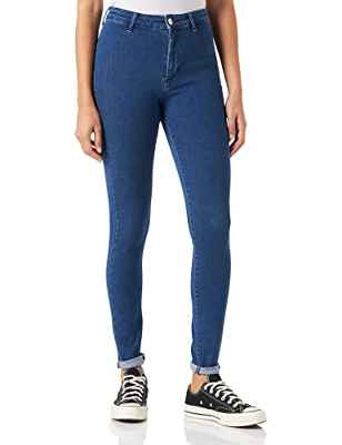 Only Onlblush Life HW SK-Caja para Leggings Jeans, Dark Azul Denim, M para Mujer