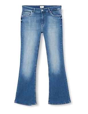 Only ONLBLUSH Life Mid Flared BB REA1319 Noos Jeans, Medium Blue Denim, XXXL/30 De Las Mujeres