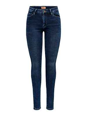 Only Onlcarmen Life Reg SK Jogg Pj292 Vaqueros, Dark Blue Denim, 32 para Mujer