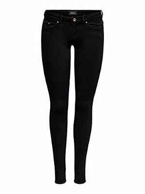 Only Onlcoral Life SL SK Power Azg3659 Noos Pantalones, Black Denim, 27W x 30L para Mujer