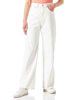 Only Onlhope Life Ex HW Wide Dnm JNS Anabox Jeans, Blanco, 29W / 32L para Mujer