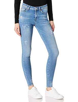 Only ONLSHAPE Life REG SK DEST ITA538 Noos Jeans, Medio De Mezclilla Azul, 31W x 34L para Mujer