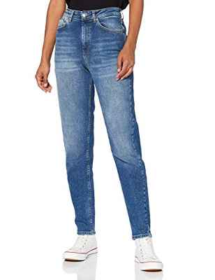 Only ONLVENEDA Life MOM Jeans REA844 Noos Pantaln, Dark Azul Denim, L para Mujer