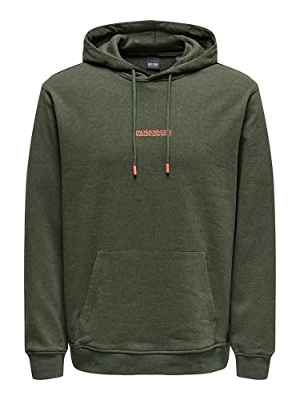 Only & Sons Onselon Life Reg Logo Hood 3842 Swt Noos Sudadera, Rosin, XL para Hombre