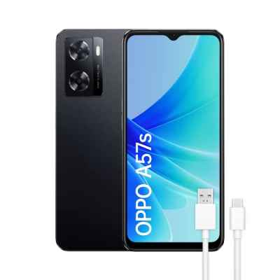 OPPO A57s - Teléfono Móvil Libre, 4GB+128GB, Cámara 50+2+8MP, Smartphone Android, Batería 5000mAh, Carga 33W, Dual Nano SIM - Negro