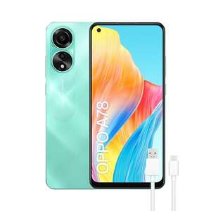 OPPO A78 4G - Smartphone Libre, 8GB+128GB, Pantalla OLED 6.5", Cámara 50+2+8MP, Android, Batería 5000mAh, Carga Rápida 67W