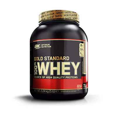 Optimum Nutrition Gold Standard 100% Whey Proteína en Polvo, Chocolate y Avellana - 2240 gr
