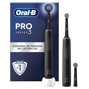 Oral-B Pro 3 3900N Cepillos de Dientes Eléctricos (Pack de 2) con Mango Recargable y 1 Cabezal de Recambio