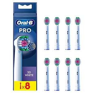 Oral-B Pro 3D White Cabezales de Recambio, Pack de 8 Unidades