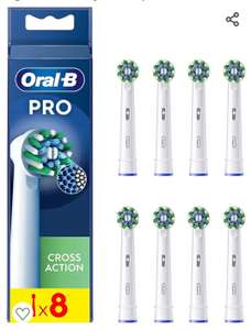 Oral-B Pro CrossAction Recambios para Cepillo de Dientes Eléctrico, Pack de 8 Cabezales