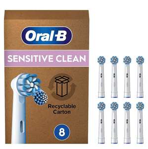 Oral-B Pro Sensitive Clean Recambios para Cepillo de Dientes Eléctrico, Pack de 8 Cabezales
