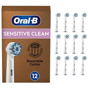 Oral-B Sensitive Clean Cabezal De Cepillo Eléctrico, Pack De 12 Unidades