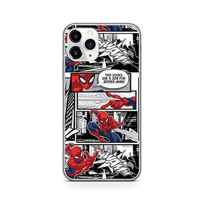 Original y con Licencia Oficial Marvel Spider-Man Funda de teléfono móvil para iPhone 11 Pro MAX Adaptación óptima a la Forma del Smartphone, Funda Protectora de Silicona