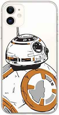 Original y con Licencia Oficial Star Wars Droids Funda de teléfono móvil para iPhone 11 Adaptación óptima a la Forma del Smartphone, Cubierta Protectora de Silicona, parcialmente Transparente