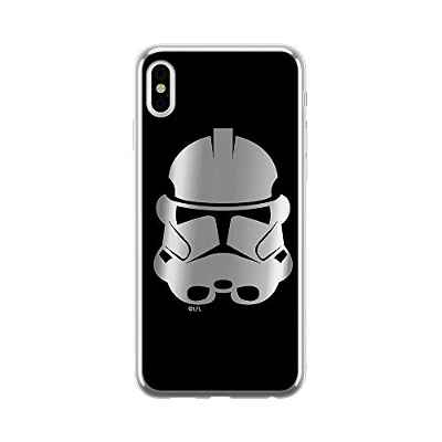 Original y con Licencia Oficial Star Wars Stormtrooper Funda de teléfono móvil para iPhone XS MAX, optimizada para la Forma del Smartphone, Funda Protectora de Silicona con Laterales lacados