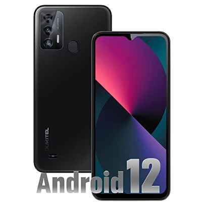 OUKITEL C31 Pro Teléfono Móvil Baratos y Buenos(4+64GB), 5150mAH Batería, 6.52" Pantalla, Cámara 13MP+5MP (Gran Angular de 86°), Android 12, Smartphone Moviles Libres, 2 Nano SIM 4G,Face ID/GPS/OTG