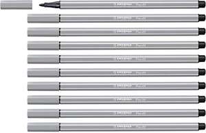 Pack 10 Rotulador stabilo acuarelable pen 68 gris azulado claro (+ colores disponibles)