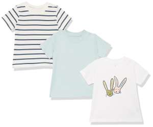 Pack 3 Camisetas de Manga Corta de algodón orgánico Unisex Bebés