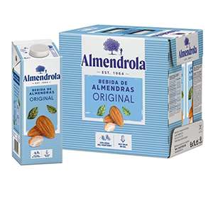 Pack 6 Almendrola Bebida Vegetal de Almendras Original ó sin Azúcar, 6 x 1L