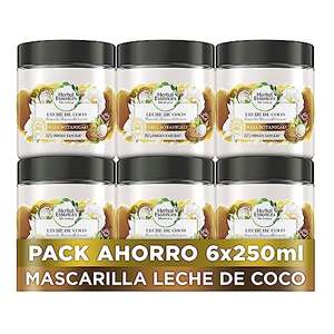 Pack 6 Herbal Essences bio:renew Mascarilla Hidratación Leche De Coco 6 x 250ml