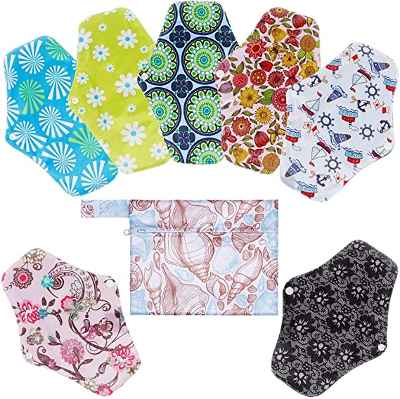 Pack 7 Compresas Reutilizables + Bolsa 