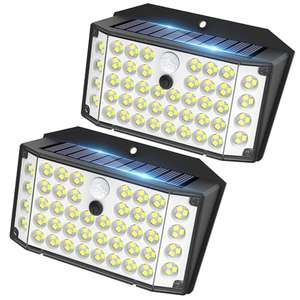 Pack de 2 Luz Solar Exterior 132 LEDs IP67 3 Modos