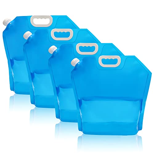 Pack de 4 recipientes de agua plegable de 10L