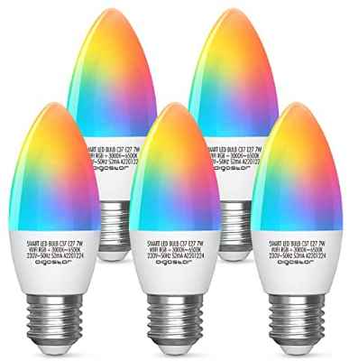 Pack de 5 bombillas inteligentes Aigostar