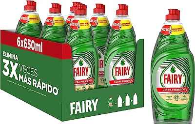 Pack de 6 botellas de 650ml Fairy Ultra Poder Original