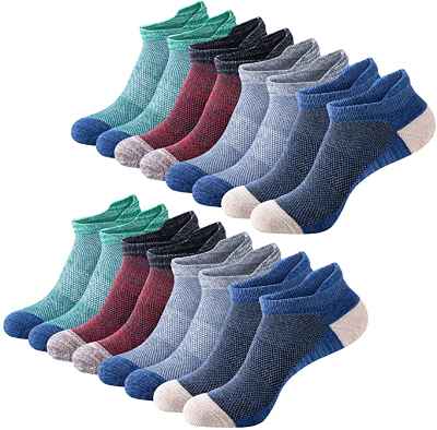 Pack de 8 pares de calcetines cortos Amazon Brand-Eono 