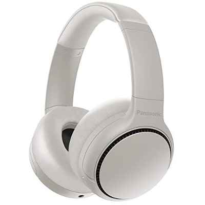 Panasonic RB-M300BE-C - Auriculares Inalámbricos Bluetooth (Control por Voz, XBS Potenciador de Bajos, Cable de 1.2 m, Duración de la Batería de hasta 50 h)- Blanco