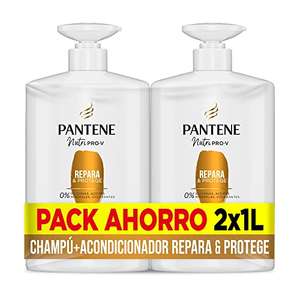 Pantene Repara Y Protege Nutri Pro-V, Champú Fórmula Pro-V + Antioxidantes, 1000ML + Acondicionador, Fortalece Desde El Interior, 1000 ML