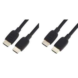 (Paquete de 2) Amazon Basics - Cable HDMI de muy alta velocidad, 8K, 48 Gb/s, 182,8 cm, negro (5,93€ c/u)