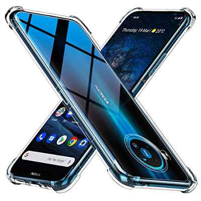 Peakally Funda Nokia 8.3 5G Carcasa, Nokia 8.3 5G Funda Silicona TPU Suave Ultrafino Smartphone Case [Anti-Caida y Resistente a arañazos] - Transparente