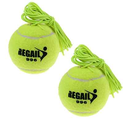 Pelota de Entrenamiento de Tenis con Cuerda, 2 Pcs de Pelota de Entrenamiento para Principiantes de Tenis, Pelota de Tenis con Cuerda Ideal para Práctica de Tenis