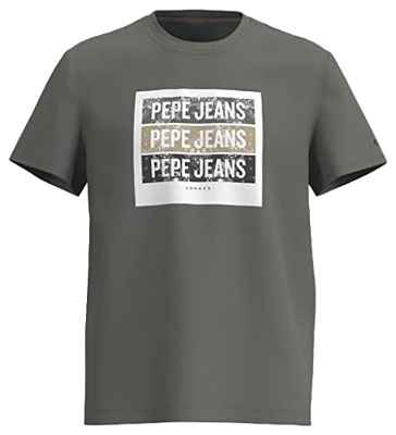 Pepe Jeans Acee Camisetas SS, Verde (Casting), L para Hombre
