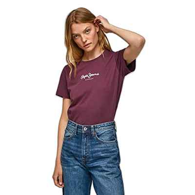 Pepe Jeans Camila Camisetas, Púrpura (Sloe), S para Mujer